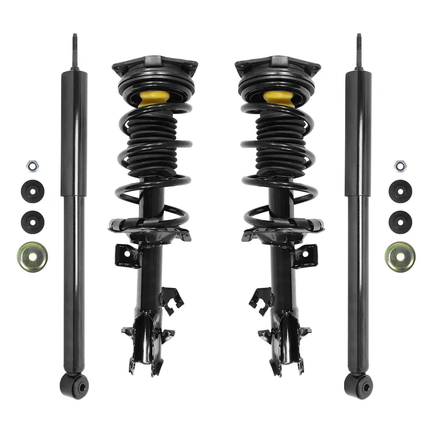 Front & Rear Complete Strut Assembly Shock Kit for 2009-2014 Nissan Cube 6B93BC-57 [1]