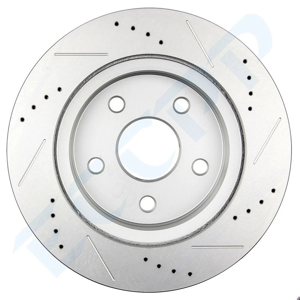 Front & Rear Disc Rotors + Brake Pads for Dodge Durango Ram 1500 Chrysler Aspen KOEEP [5]