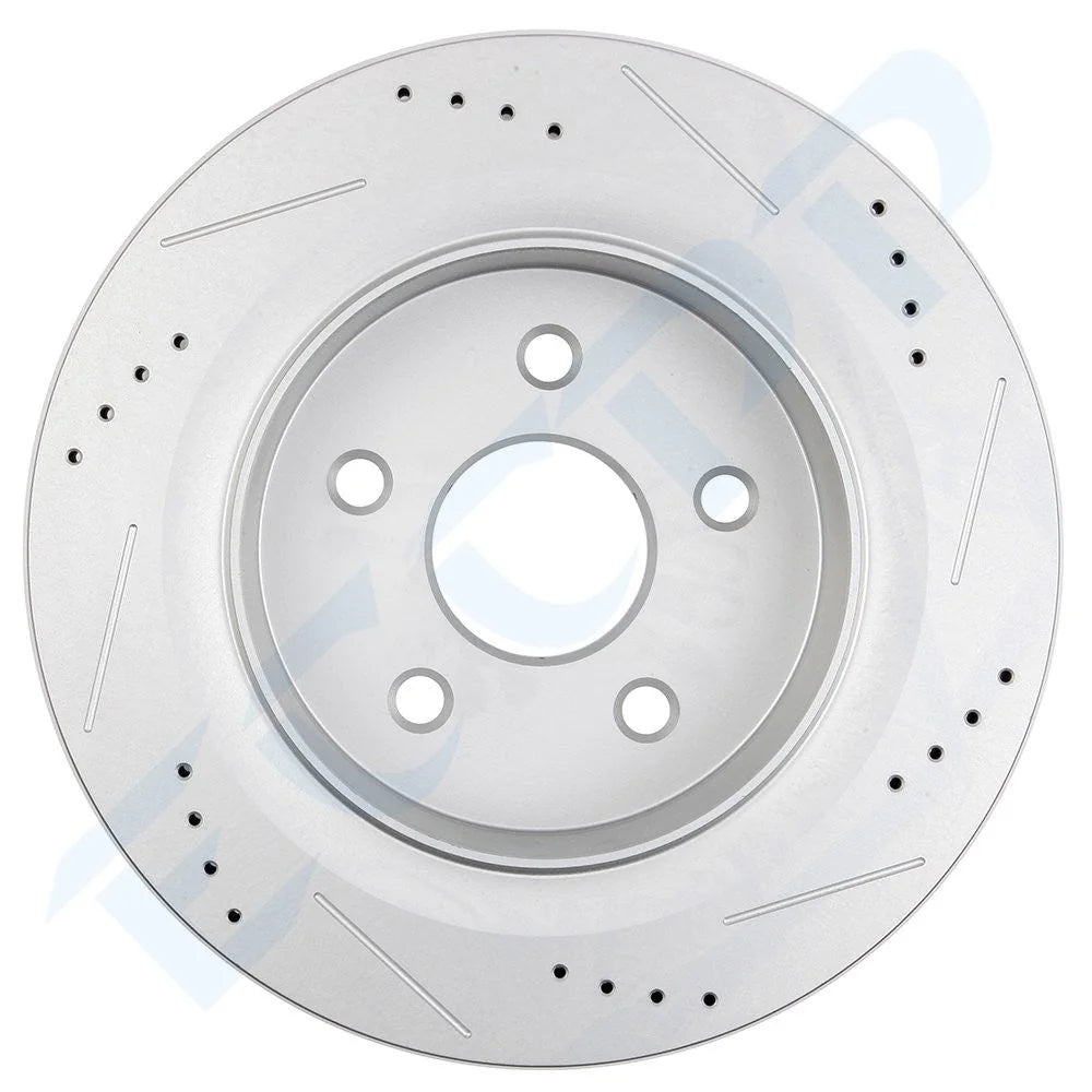 Front & Rear Disc Rotors + Brake Pads for Dodge Durango Ram 1500 Chrysler Aspen KOEEP [6]