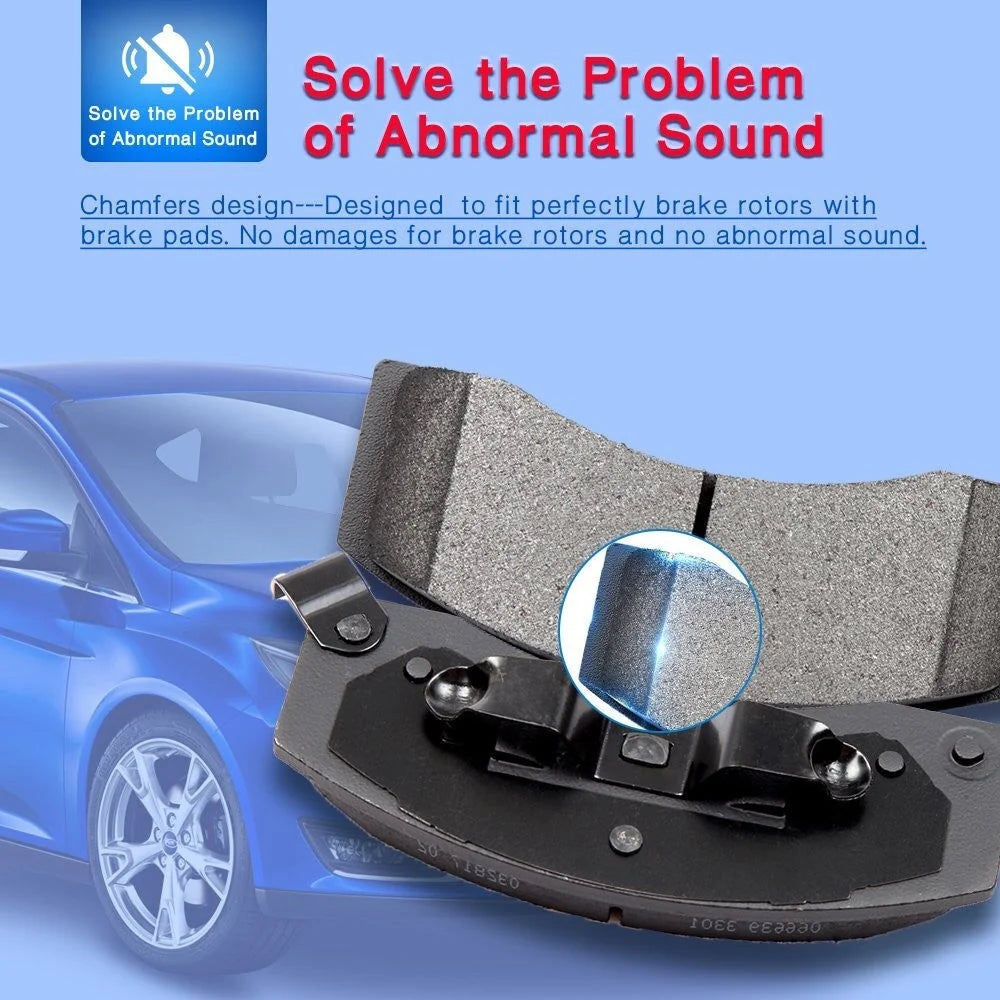 Front & Rear Performance Ceramic Pads For Hyundal Tucson 2011 - 2012 2.0L 2.4L KOEEP [6]