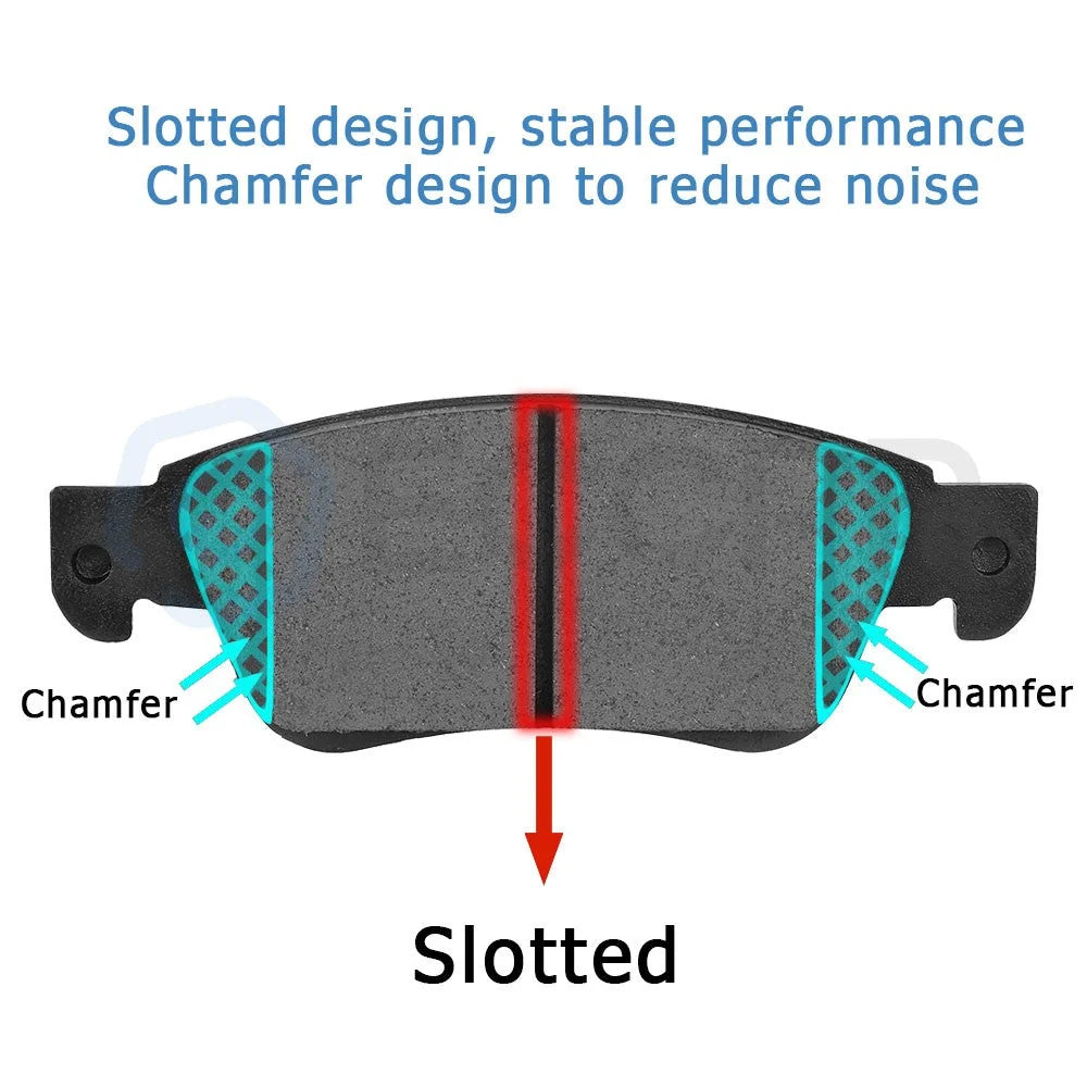 Front and Rear Brake Ceramic Pads For 2002-2006 Acura RSX Type S Performance KOEEP [4]