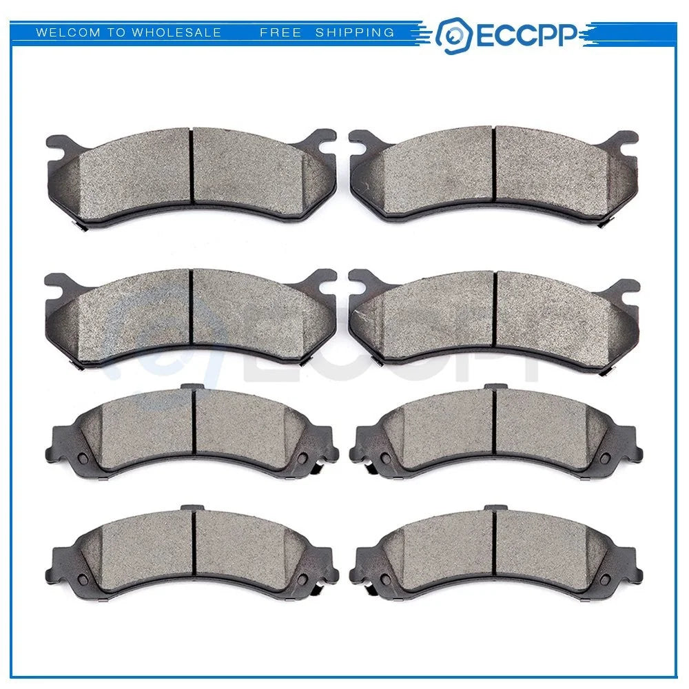 Front and Rear Brake Ceramic Pads For 2005-2006 Cadillac Escalade Anti Noise 6B93BC-57 [1]