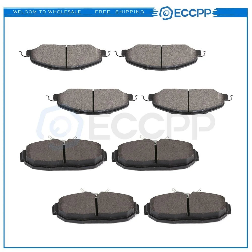 Front and Rear Brake Ceramic Pads For 2013-2014 Ford Mustang GT Performance 6B93BC-57 [1]