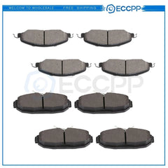 Front and Rear Brake Ceramic Pads For 2013-2014 Ford Mustang GT Performance 6B93BC-57 [1]