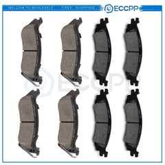 Front and Rear Brake Ceramic Pads For Ford Explorer 2006 - 2010 Performance 6B93BC-57 [1]