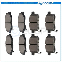Front and Rear Brake Ceramic Pads For Honda Accord Coupe 2008 - 2010 Performance 6B93BC-57 [1]