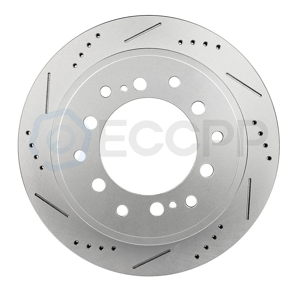 Front and Rear Brake Rotors and Pads 6pc Set for 2010-2014 Toyota FJ Cruiser V6 KOEEP [8]