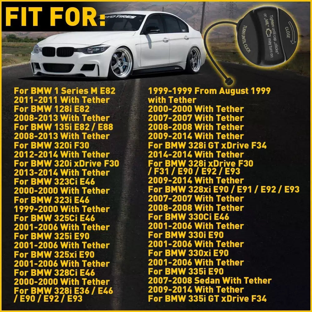 Fuel Gas Tank Filler Cap For BMW 645Ci 650i 740Li 745i 750i 750Li 760i 760Li 6B93BC-57 [10]