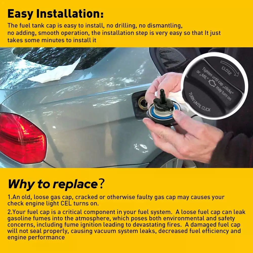 Fuel Gas Tank Filler Cap For BMW 645Ci 650i 740Li 745i 750i 750Li 760i 760Li 6B93BC-57 [7]