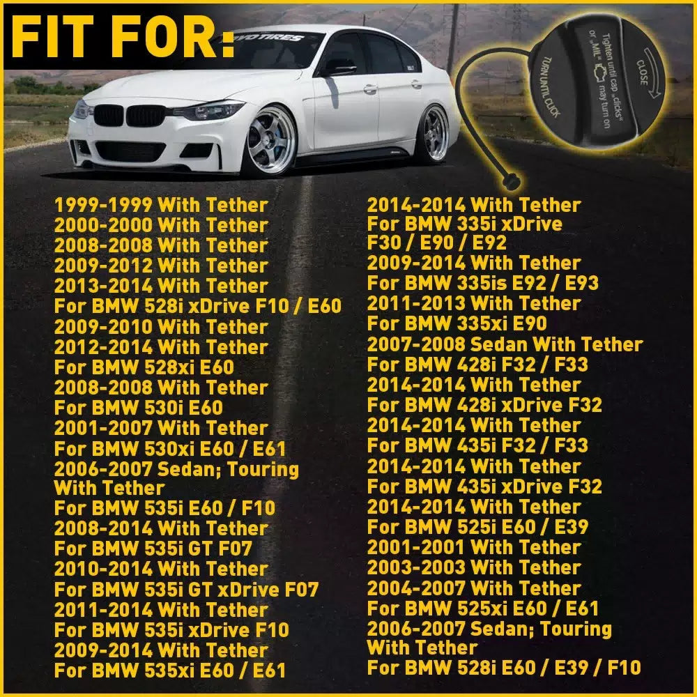 Fuel Gas Tank Filler Cap For BMW 645Ci 650i 740Li 745i 750i 750Li 760i 760Li 6B93BC-57 [9]