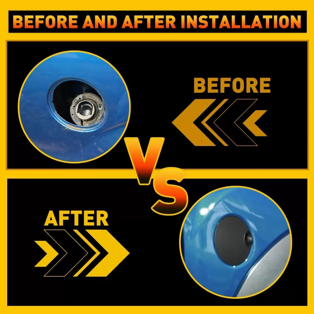 Fuel Gas Tank Filler Lid Door Cap 9L3Z-99405A26-AA For 2009-2014 Ford F-150 F150 6B93BC-57 [4]