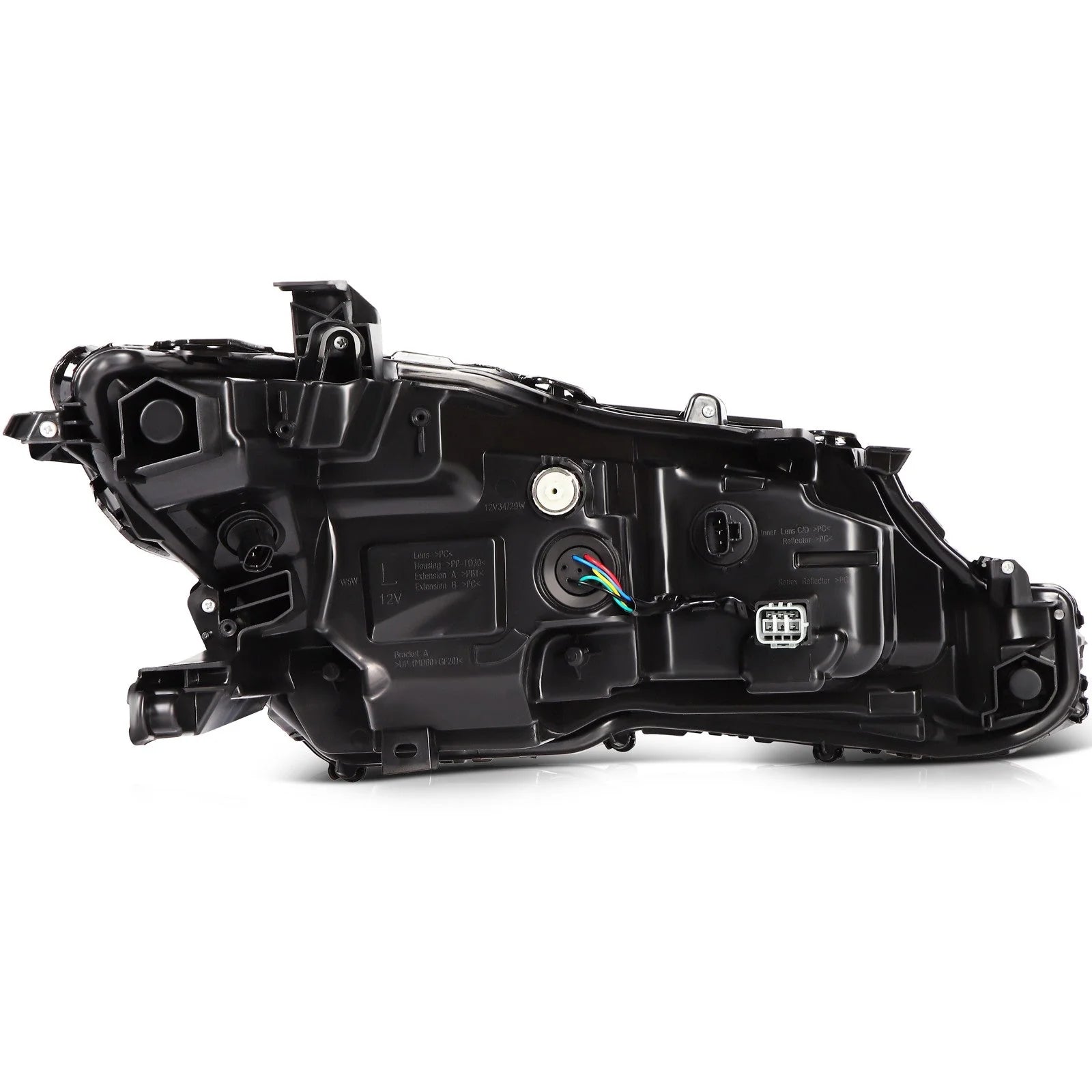 Full LED Headlights Assembly For 2023-2021 Toyota Camry LE Black Housing Pair 6B93BC-57 [6]