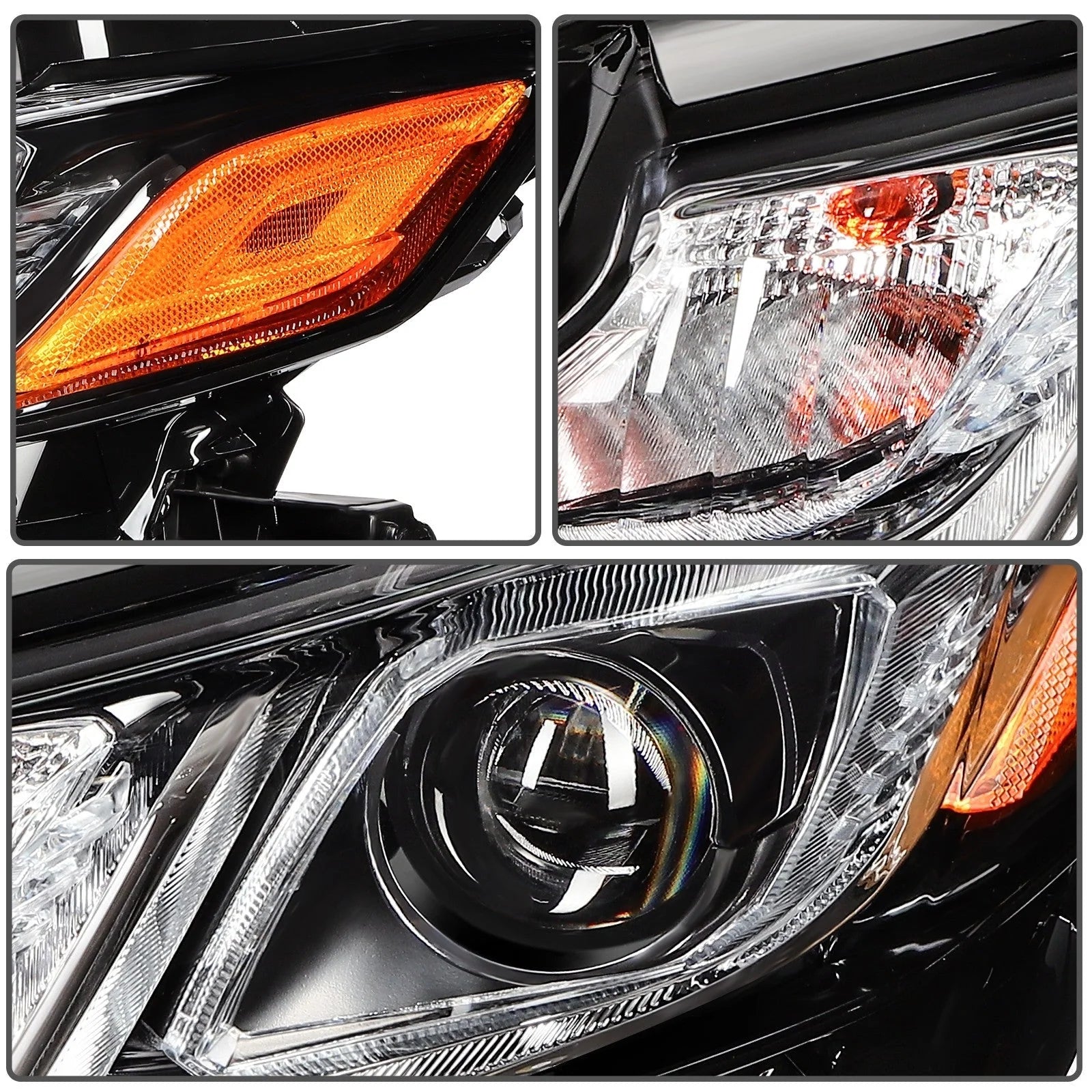 Full LED Headlights Assembly For 2023-2021 Toyota Camry LE Black Housing Pair 6B93BC-57 [7]