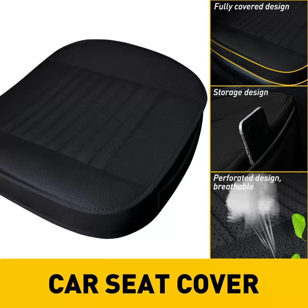 Full Surround Front Car Seat Cover Leather Pad Mat Auto Chair Cushion Protector 6B93BC-57 [11]