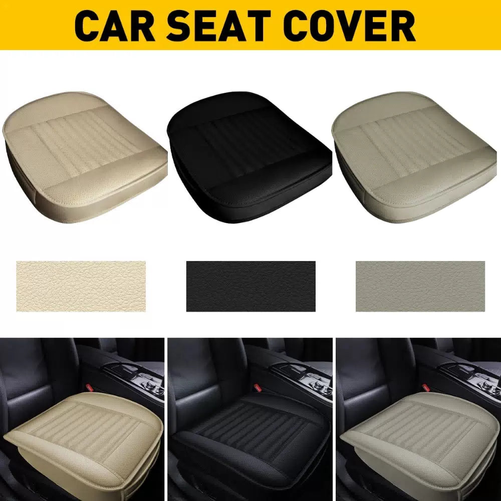 Full Surround Front Car Seat Cover Leather Pad Mat Auto Chair Cushion Protector 6B93BC-57 [1]
