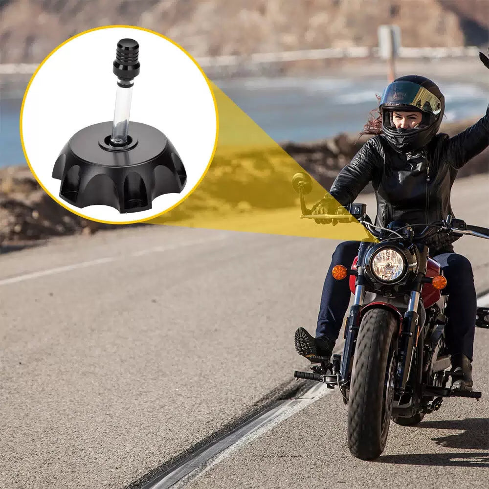 Gas Fuel Tank Cap for Motor Honda Suzuki Kawasaki Motorcycle ATV Aluminum US EOA 6B93BC-57 [8]