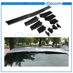 Glossy Black Universal Adjustale Window Top Roof Kit ABS 6B93BC-57 [1]