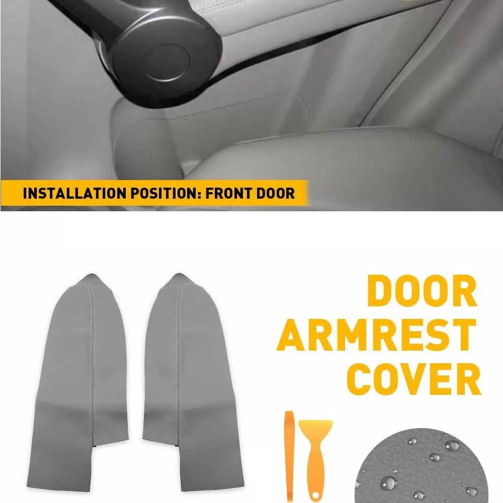 Grey For 2007-2012 Honda Front CRV Door Panels Armrest Replacement Cover Durable 6B93BC-57 [1]