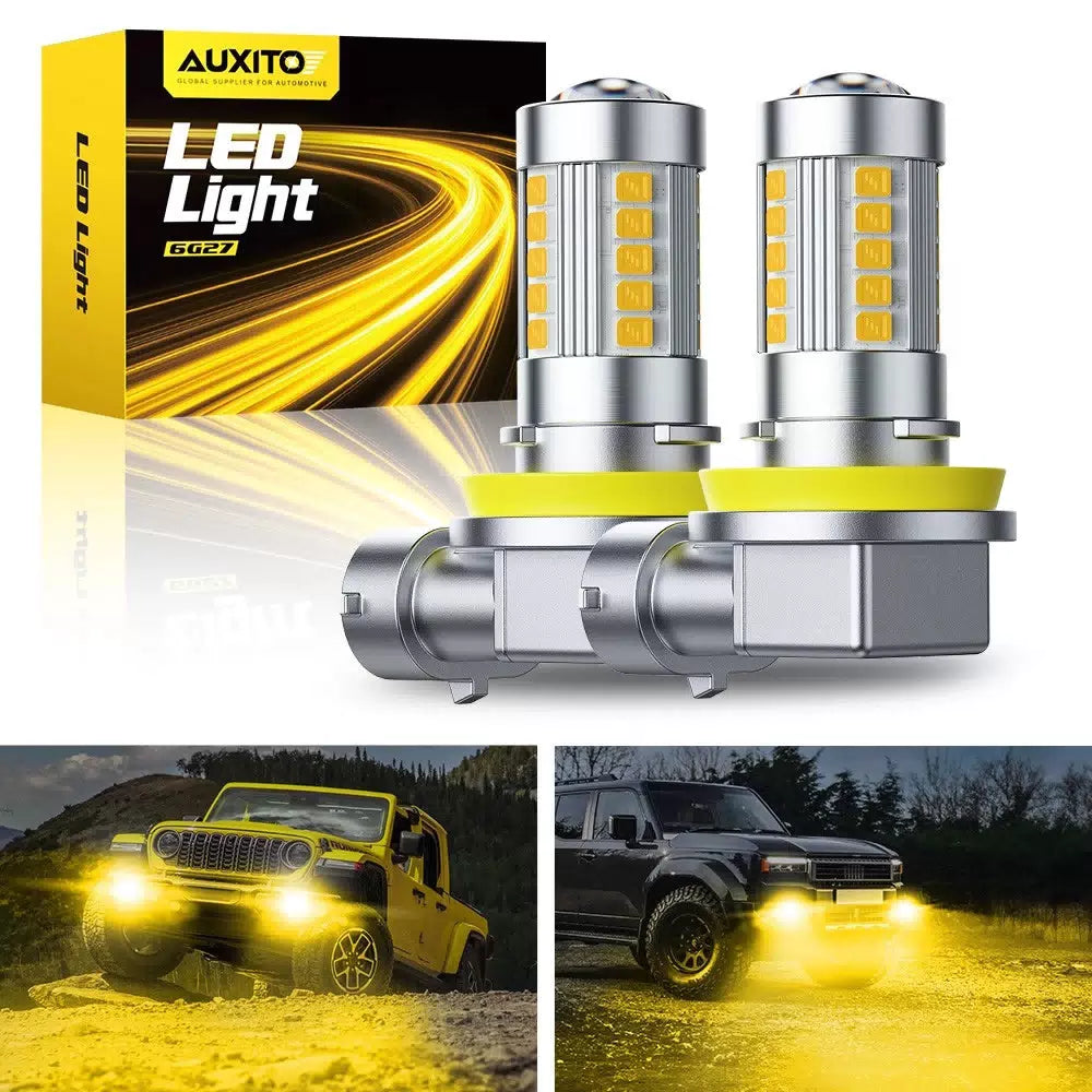 H11 H8 LED Bulbs 3000K Golden Yellow Super Bright Fog Light DRL High Power 6G EA 6B93BC-57 [1]