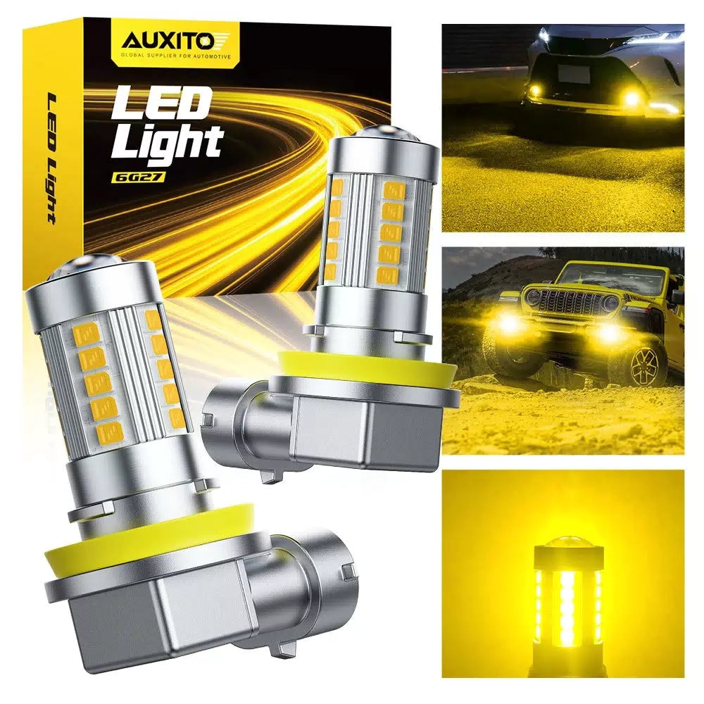 H11 H8 LED Bulbs 3000K Golden Yellow Super Bright Fog Light DRL High Power 6G EA 6B93BC-57 [10]
