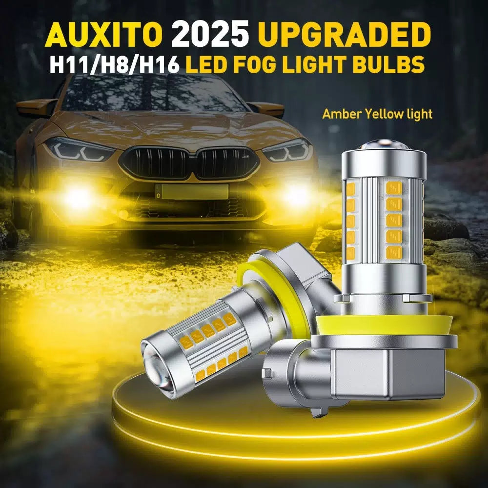 H11 H8 LED Bulbs 3000K Golden Yellow Super Bright Fog Light DRL High Power 6G EA 6B93BC-57 [6]