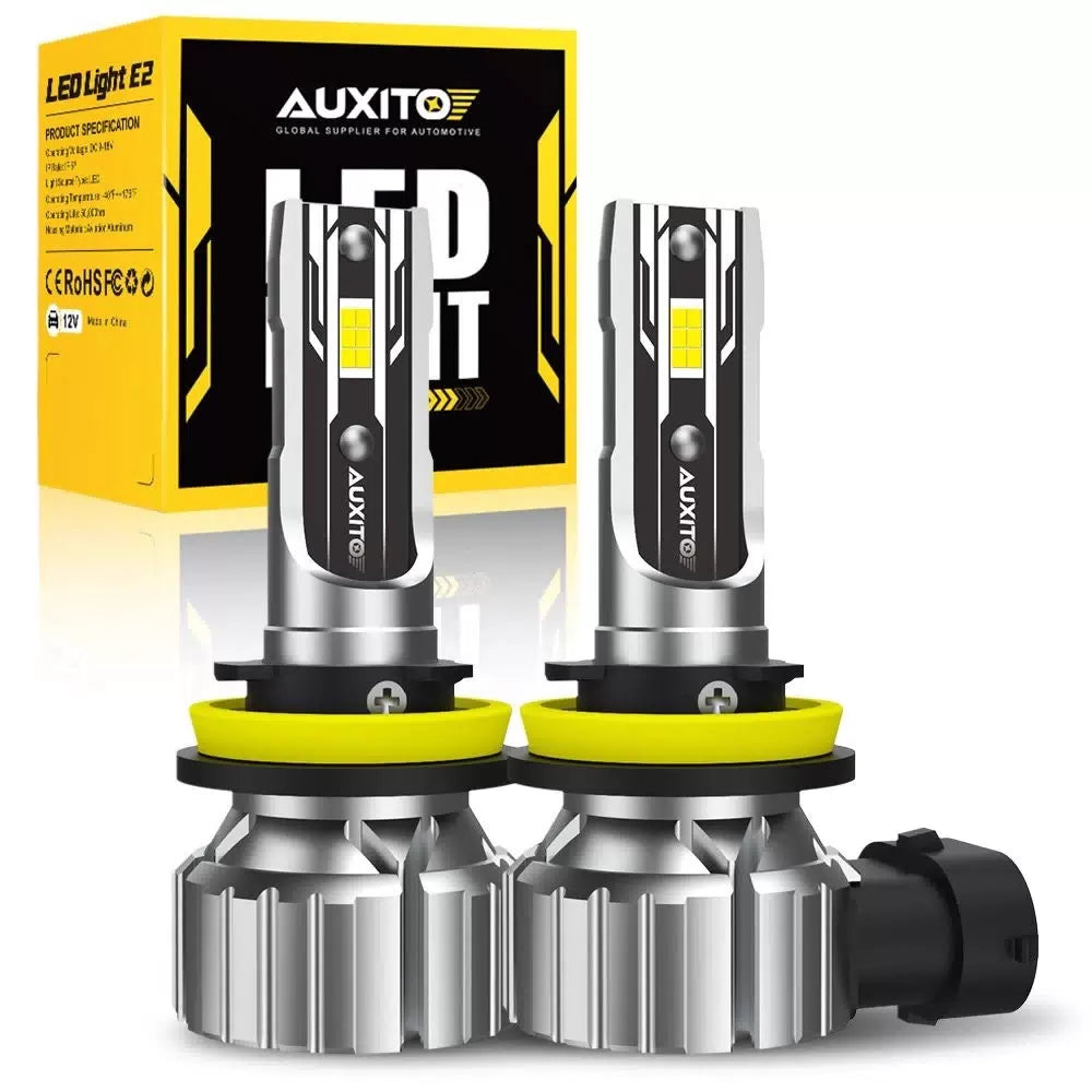 H11 LED Headlight Super Bright Bulbs Kit 6500K 10000LM White HIGH/LOW BEAM 6B93BC-57 [2]