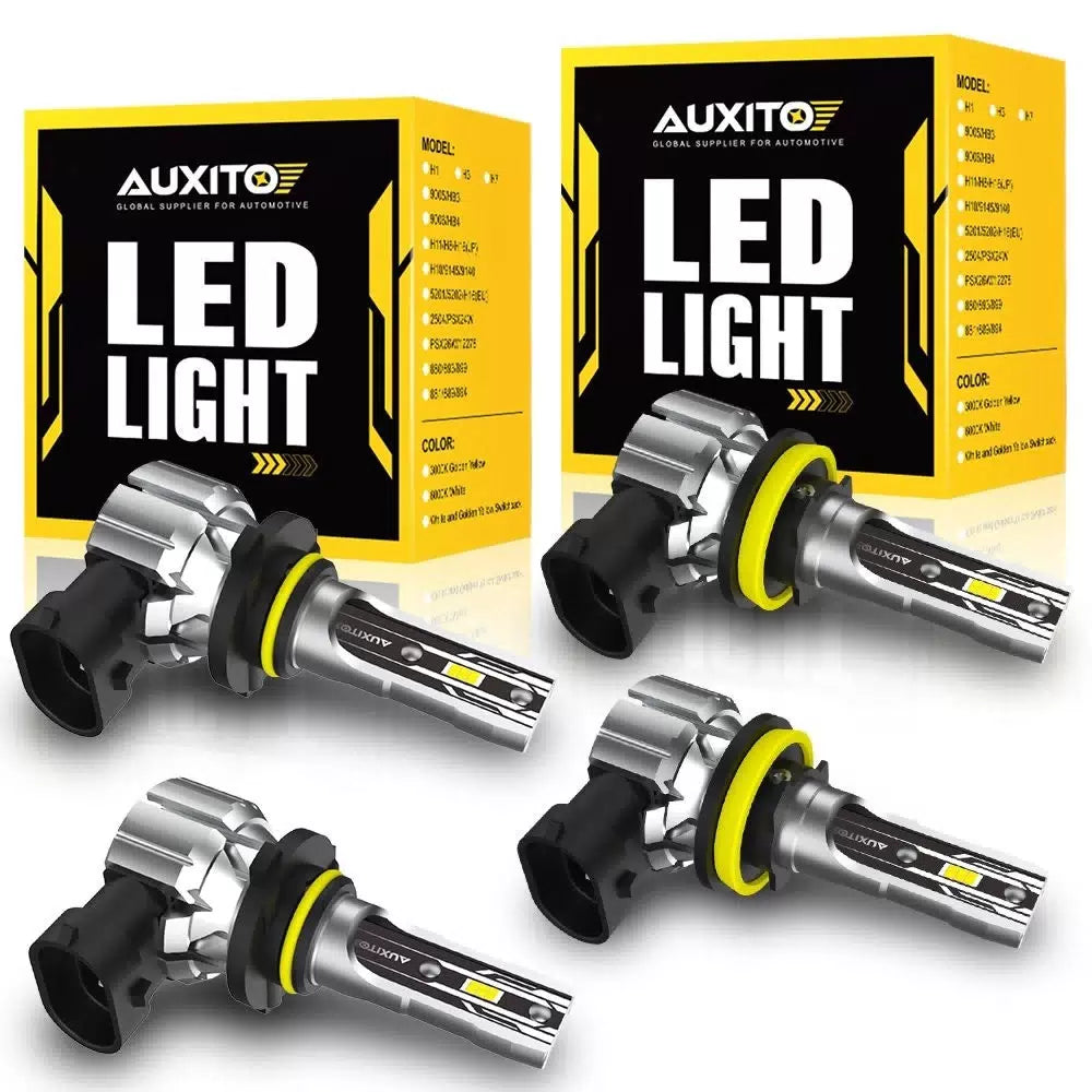 H11 LED Headlight Super Bright Bulbs Kit 6500K 10000LM White HIGH/LOW BEAM 6B93BC-57 [4]