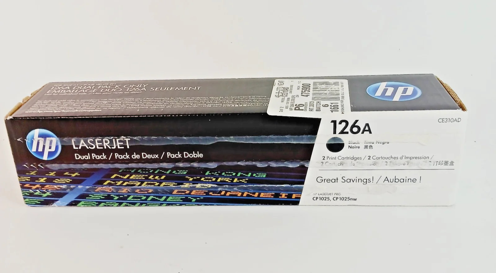 HP 126A (CE310AD) Black Laser Toner Cartridge HP [1]