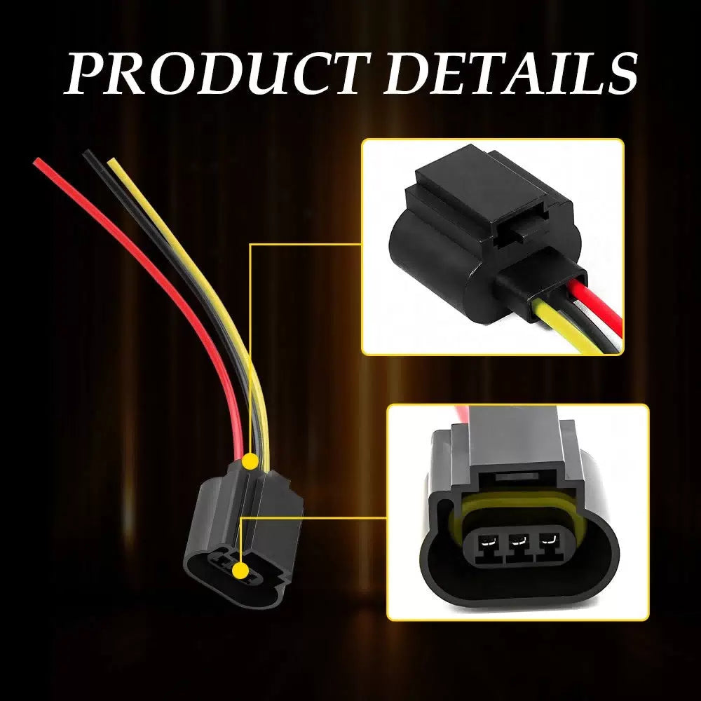 Harness Head Light Bulb Plug Repair H13 9008 Socket Wire Pigtail Female for Ford 6B93BC-57 [5]