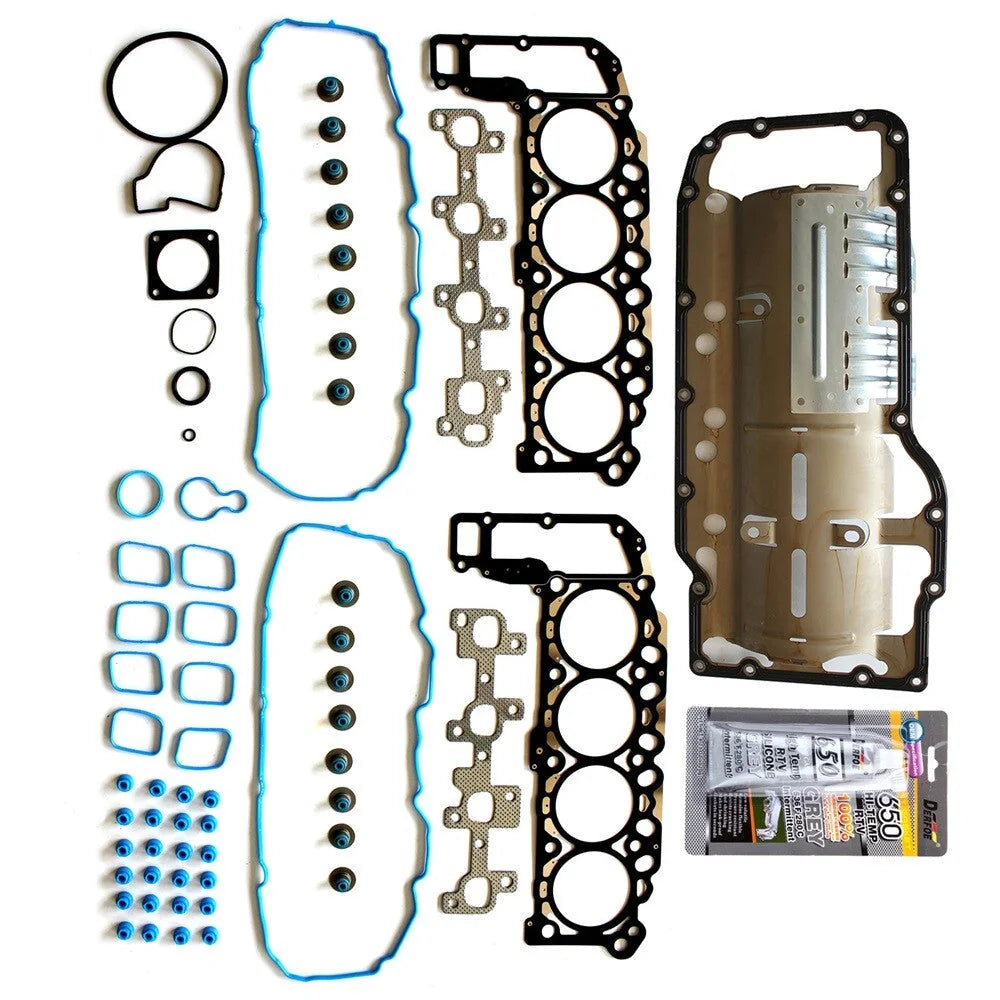 Head Gasket Set Oil Pan Gasket 99-03 For Jeep Dodge Dakota Ram 1500 Dakota 4.7L 6B93BC-57 [2]