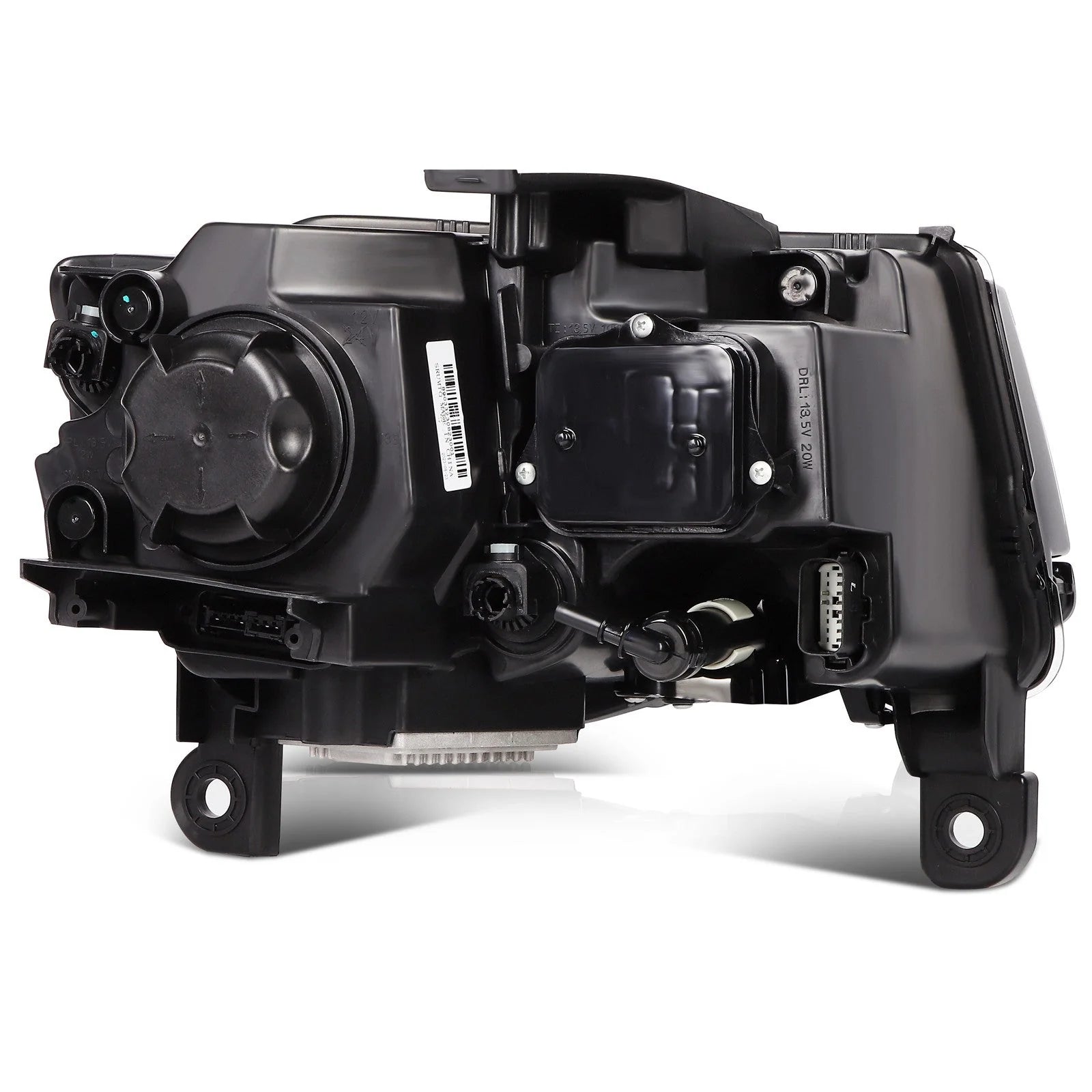 Headlight Assembly Chrome Housing For 2014-2016 Jeep Grand Cherokee w/Projector KOEEP [5]