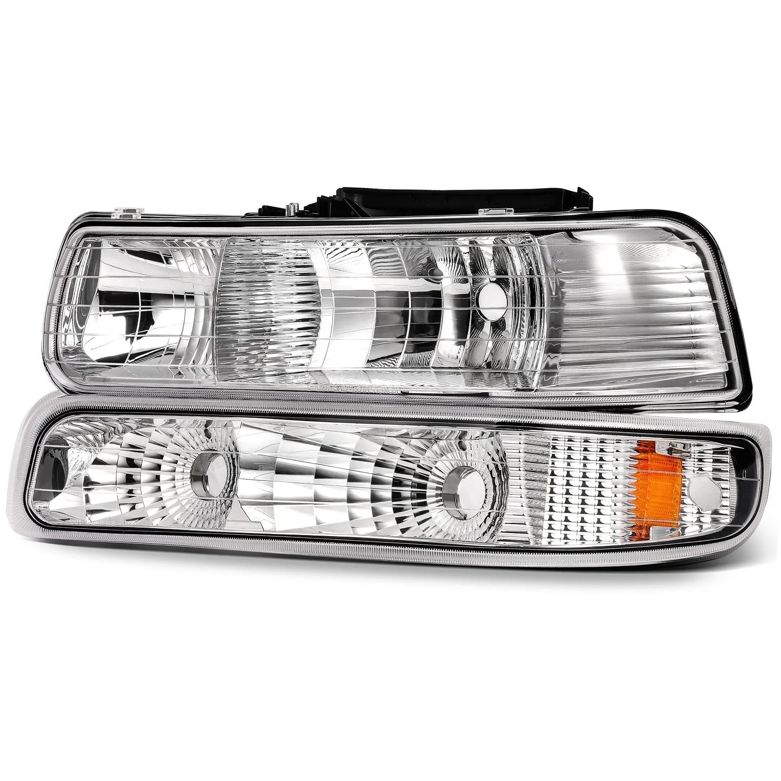 Headlights Assembly For 1999-2002 Chevy Silverado 2000-2006 Suburban Tahoe L+R 6B93BC-57 [2]