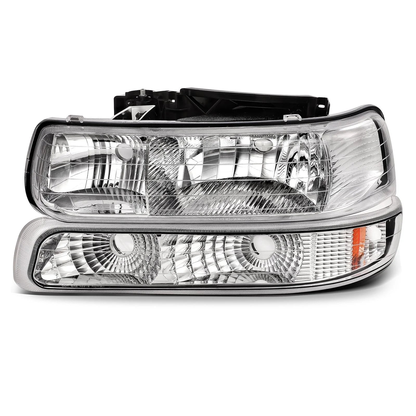 Headlights Assembly For 1999-2002 Chevy Silverado 2000-2006 Suburban Tahoe L+R 6B93BC-57 [3]