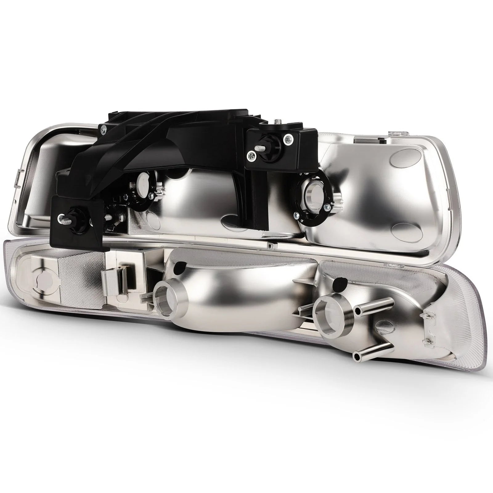 Headlights Assembly For 1999-2002 Chevy Silverado 2000-2006 Suburban Tahoe L+R 6B93BC-57 [7]