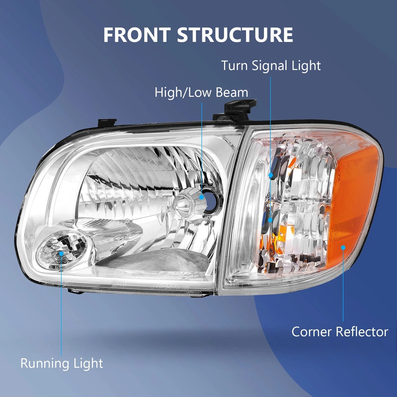 Headlights Assembly For 2005-2006 Toyota Tundra 05-07 Sequoia Headlamp Assembly 6B93BC-57 [2]