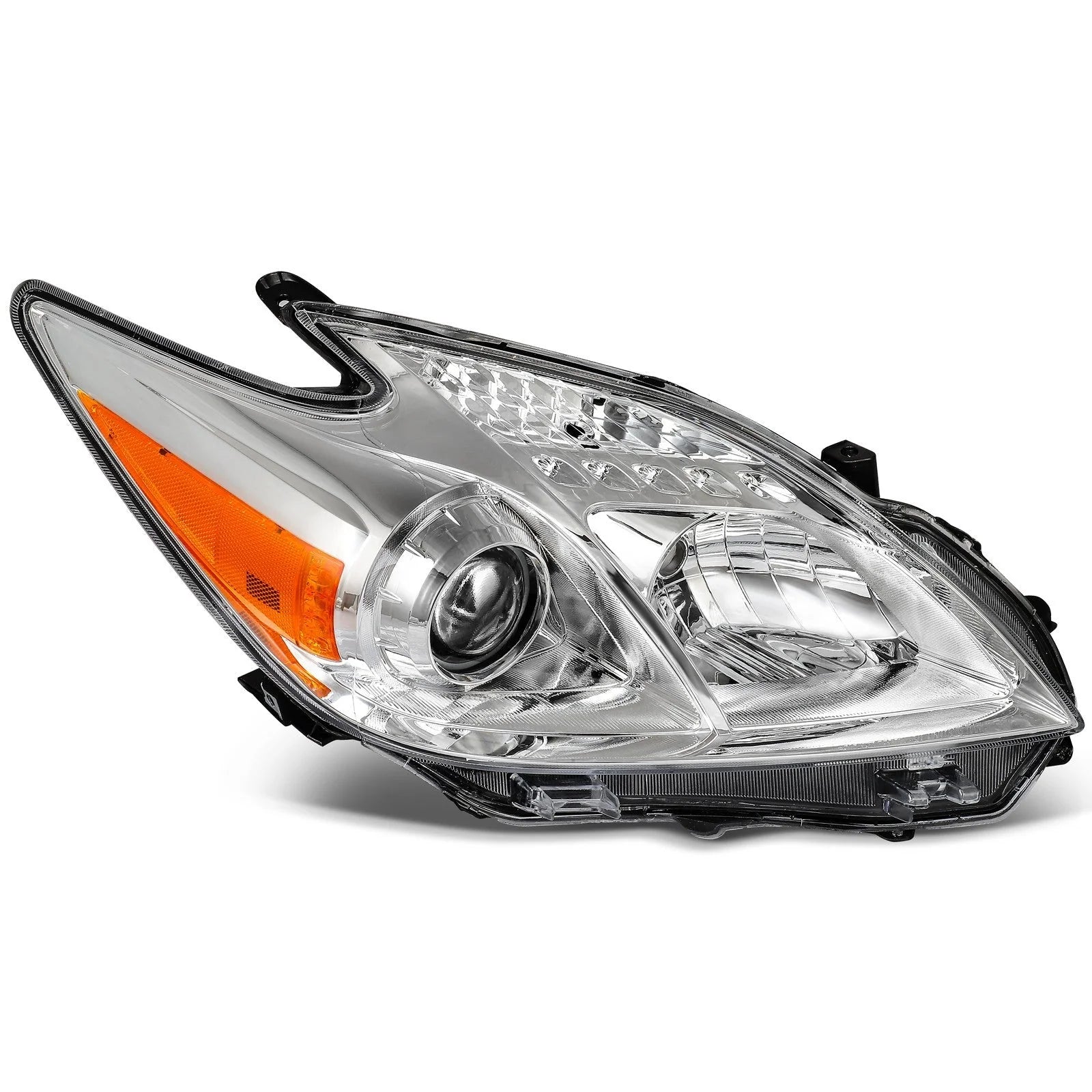 Headlights Assembly For 2010 2011 Toyota Prius Base 1.8L w/Projector Pair Chrome 6B93BC-57 [3]