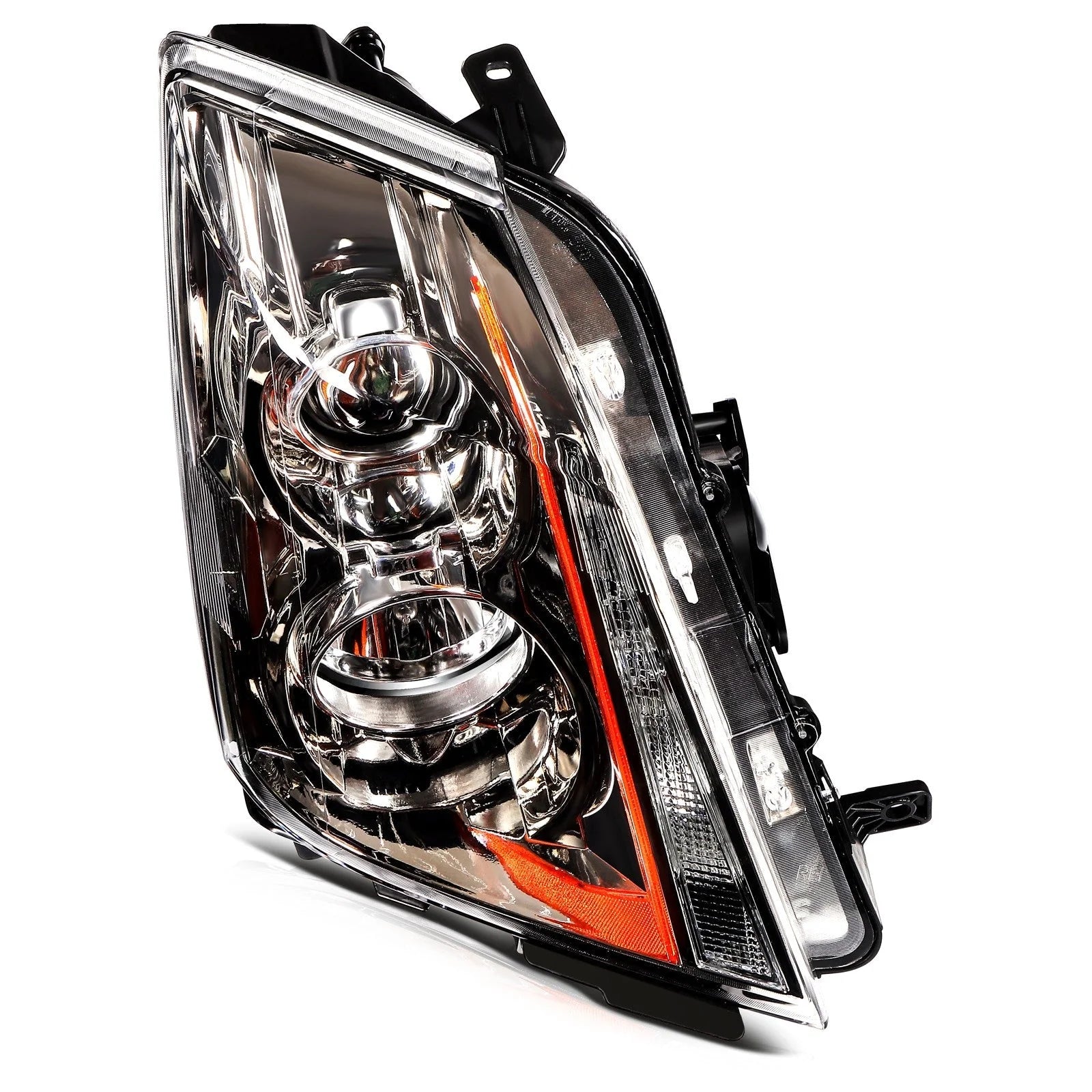 Headlights Assembly For 2014-2008 Cadillac CTS CT-S Left+Right [Halogen Type] 6B93BC-57 [7]