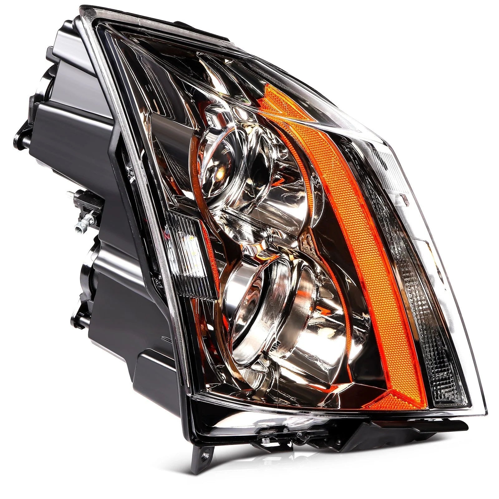 Headlights Assembly For 2014-2008 Cadillac CTS CT-S Left+Right [Halogen Type] 6B93BC-57 [8]