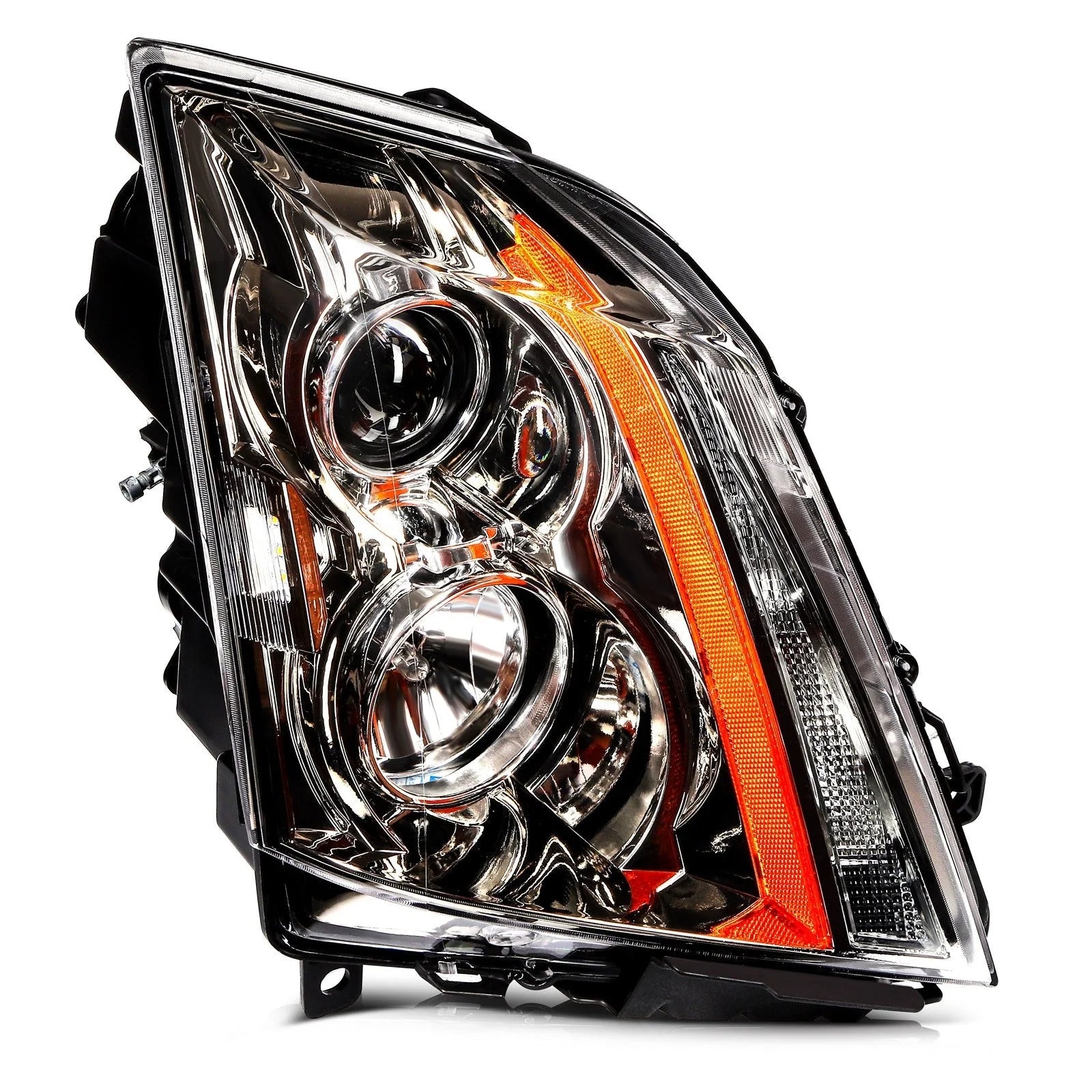 Headlights Assembly For 2014-2008 Cadillac CTS CT-S Left+Right [Halogen Type] 6B93BC-57 [9]