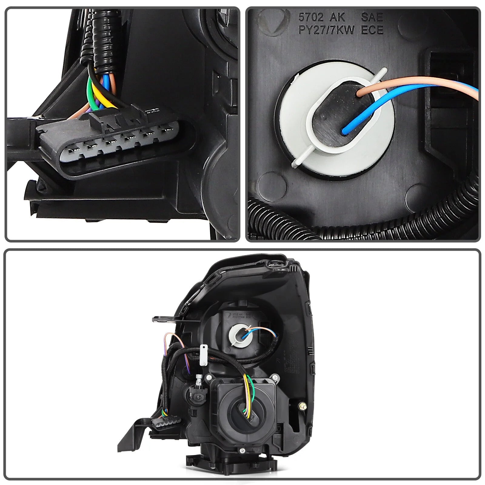 Headlights Assembly Left+Right For 2006-2011 Cadillac DTS w/HID Xenon Projector 6B93BC-57 [9]