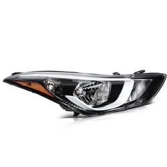 Headlights Assembly Left+Right For 2016-2014 Hyundai Elantra Black Housing Pair 6B93BC-57 [2]