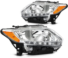 Headlights Assembly Pair For 2014 2015 2016 Nissan For Rogue Headlamp Left+Right 6B93BC-57 [2]