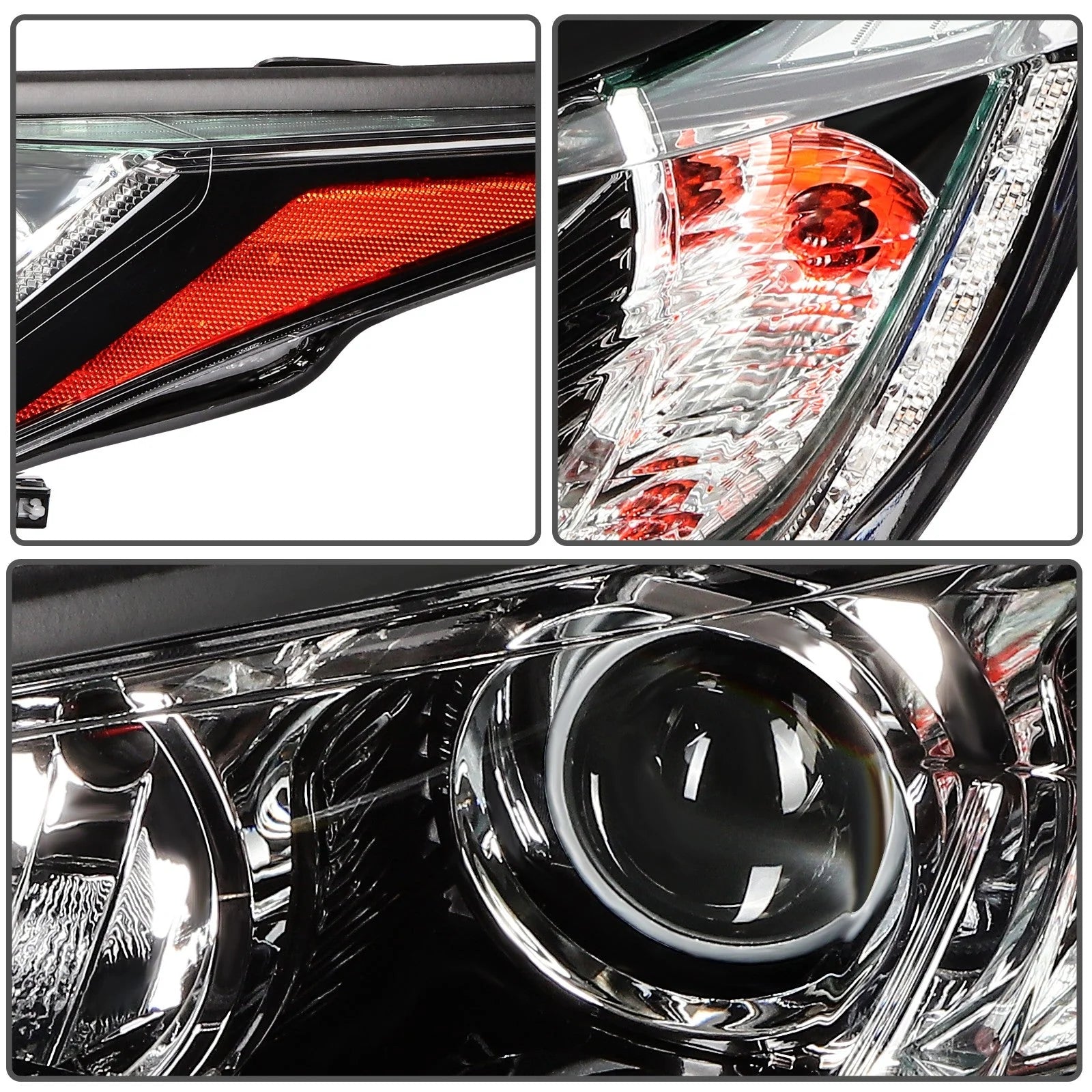 Headlights Assembly Pair For Toyota Highlander 2017-2019 w/LED DRL Projector 6B93BC-57 [8]