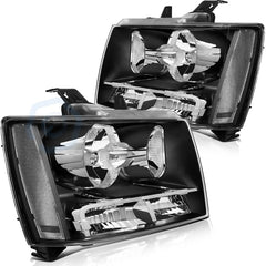 Headlights Assembly Set Fits Chevy Suburban 07-14 Headlamp Replacement Pair 6B93BC-57 [1]