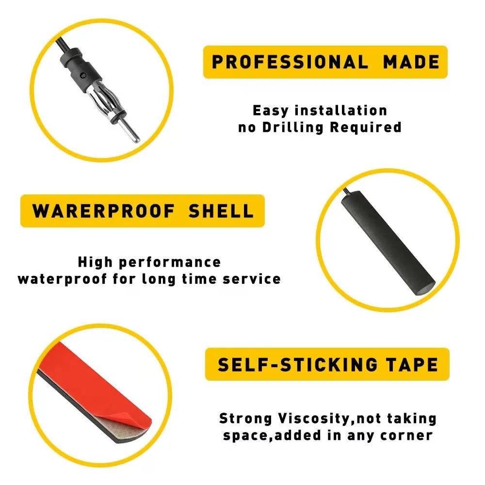 Hidden Antenna Car Radio Stereo Stealth FM AM For Vehicle Truck Boat US EOA 6B93BC-57 [10]