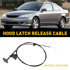 Hood Latch Release Cable W/Pull Handle 74130S5DA01ZA For 2001-2005 Honda Civic A 6B93BC-57 [1]