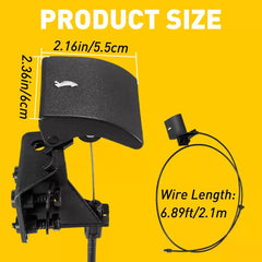 Hood Latch Release Cable w/Handle #55394495AB For Grand Jeep Cherokee 2005-10 EA 6B93BC-57 [2]