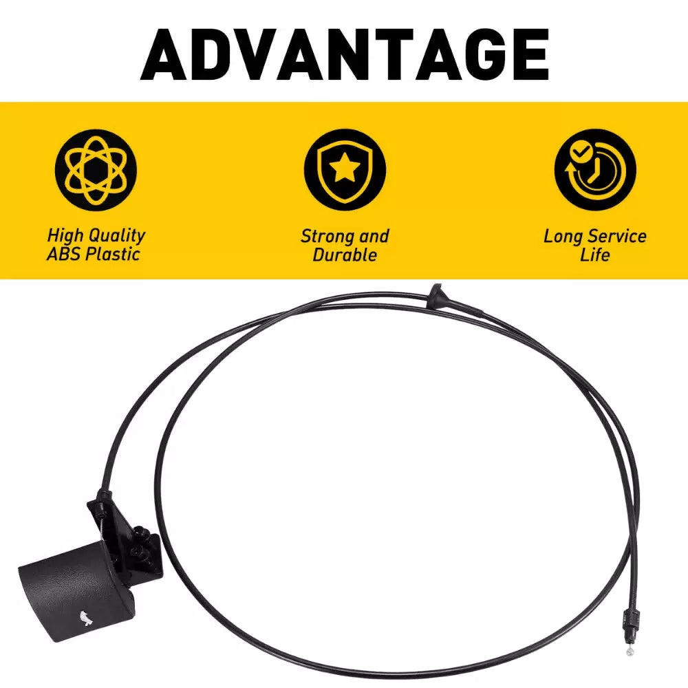 Hood Latch Release Cable w/Handle #55394495AB For Grand Jeep Cherokee 2005-10 EA 6B93BC-57 [3]