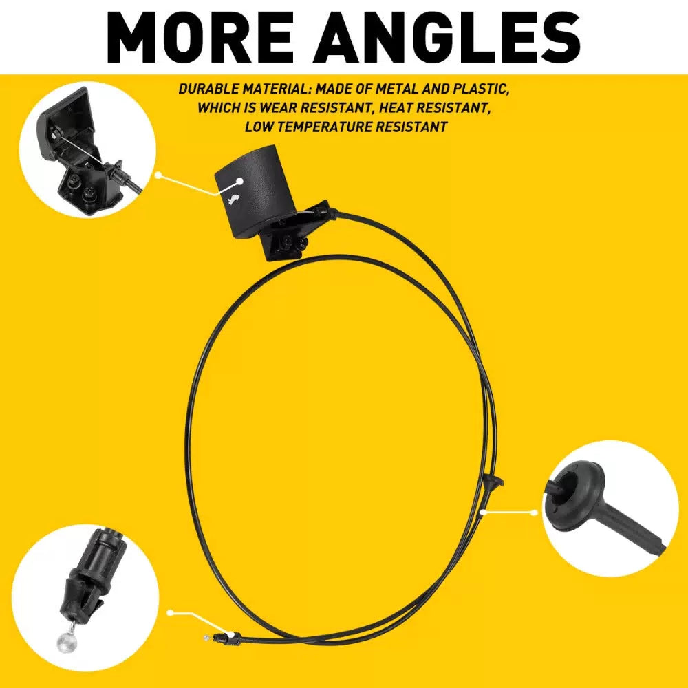 Hood Latch Release Cable w/Handle #55394495AB For Grand Jeep Cherokee 2005-10 EA 6B93BC-57 [5]