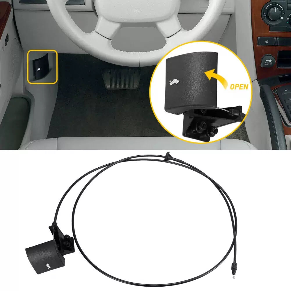 Hood Latch Release Cable w/Handle #55394495AB For Grand Jeep Cherokee 2005-10 EA 6B93BC-57 [7]